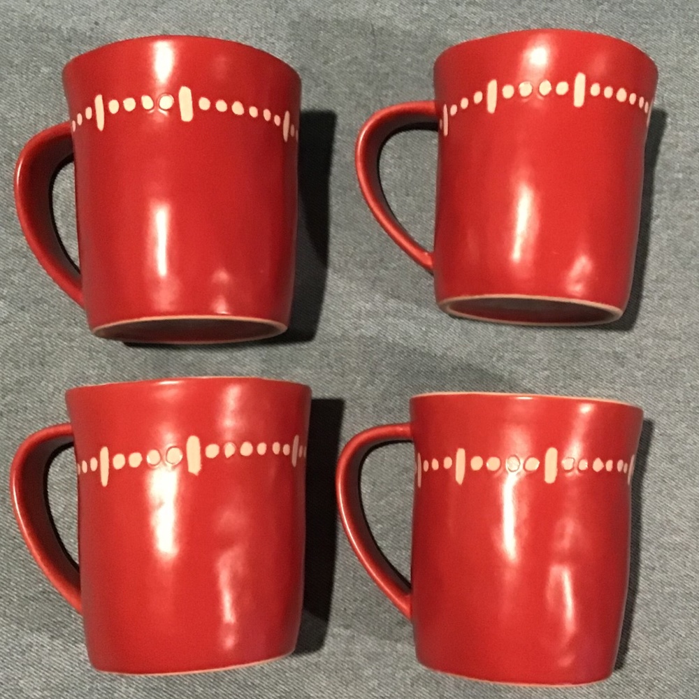 Set of 4 Starbucks 14 oz Mugs 2008
